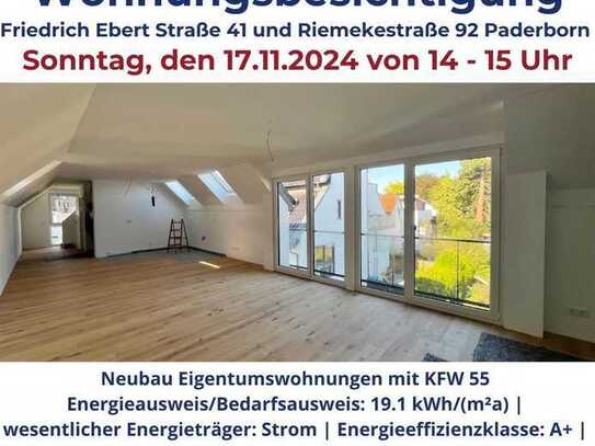 Riemeke Gärten - Neubau Dachgeschosswohnung mit Dachterrasse