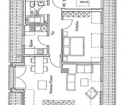 2 Zimmer-Wohnung in ruhiger Lage mit guter Verkehrsanbindung