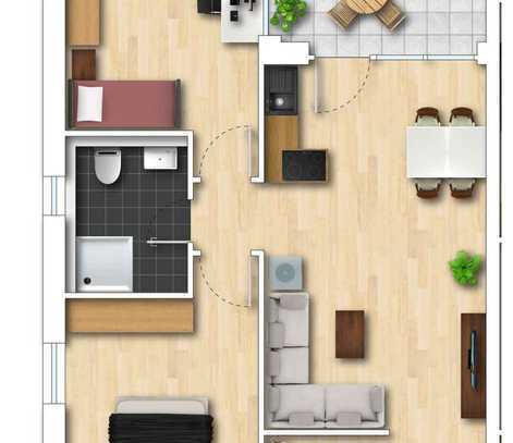 Neubauprojekt in Süßen! Schöne 3 Zimmer-Wohnung mit Balkon im 1. Obergeschoss. Mit Aufzug !