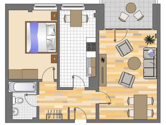 Demnächst frei! 2-Zimmer-Wohnung in Düsseldorf Hassels