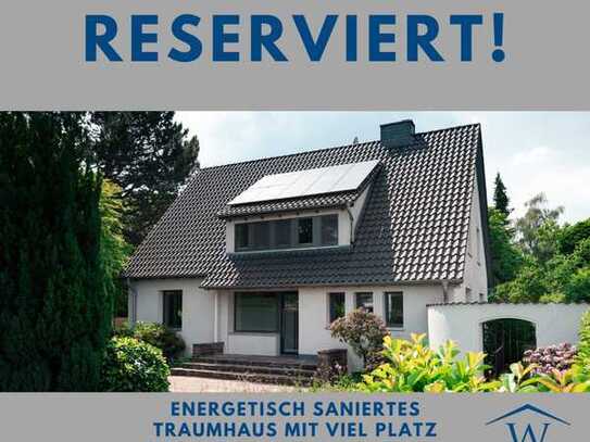 Energetisch saniertes Traumhaus mit viel Platz zum Wohnen und Arbeiten !