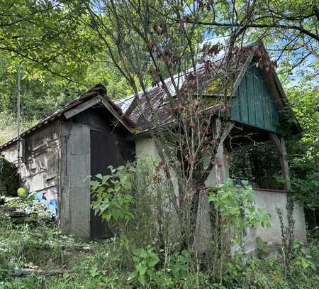 Garten in Stuttgart - Wangen mit Gartenhütte