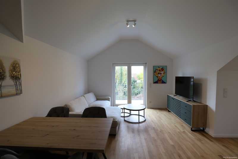                                                               **VISTA Immobilien** Vollm&ouml;blierte Dachgeschoss-Wohnung mit Einbauk&uuml;che                                                       in Wixhausen (Darmstadt)