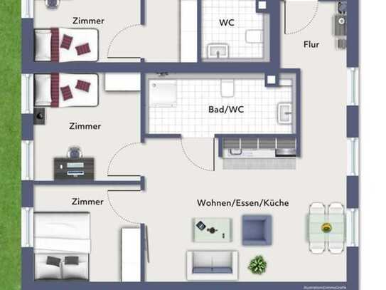 3 Zimmer Neubauwohnung