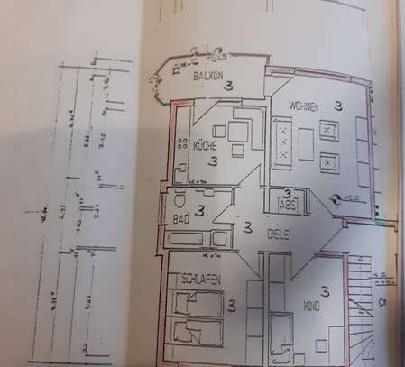 Freundliche und sanierte 3-Raum-Wohnung mit EBK in Niedenstein