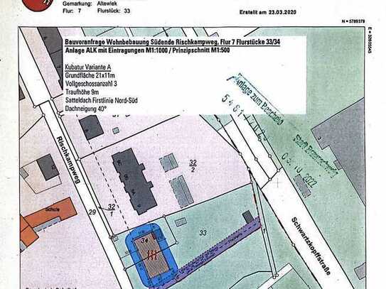 Baugrundstück mit pos. Bauvoranfrage im Herzen der neuen Bahnstadt