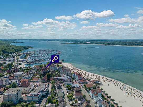 Dachgeschosswohnung mit Ostseeblick in zweiter Strandreihe