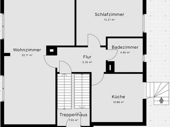 Vollständig renovierte 2-Zimmer Wohnung mit großem Garten, neuem Bad und neuer Einbauküche in Weil