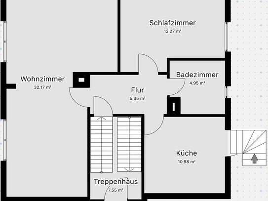 Vollständig renovierte 2-Zimmer Wohnung mit großem Garten, neuem Bad und neuer Einbauküche in Weil