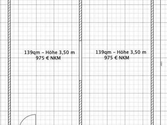 Diverse Hallen zu vermieten! 2 x 139qm, 351qm