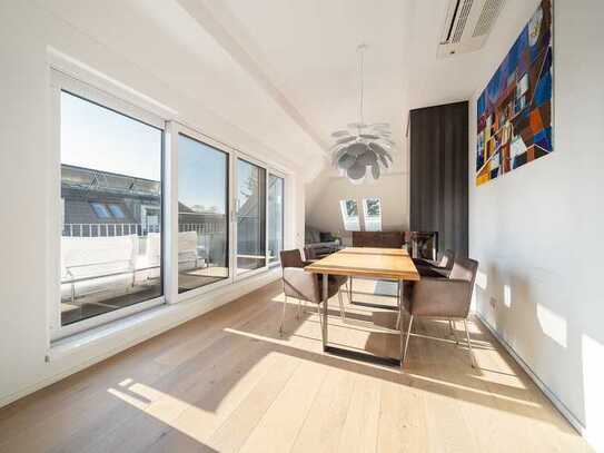 Luxus-Dachgeschoßwohnung - ca. 140 m² - Süd-Terrasse - Raumhöhe ca. 3 m - Lift - TG