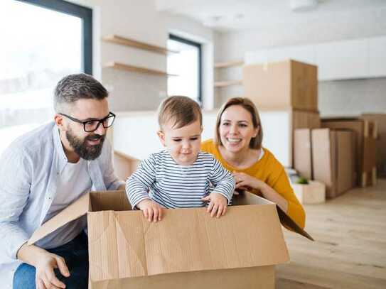 BAUSTART : WOHNEN im STÄDTLE in einer 3 Zimmer -Wohnung mit 83 m² und Balkon