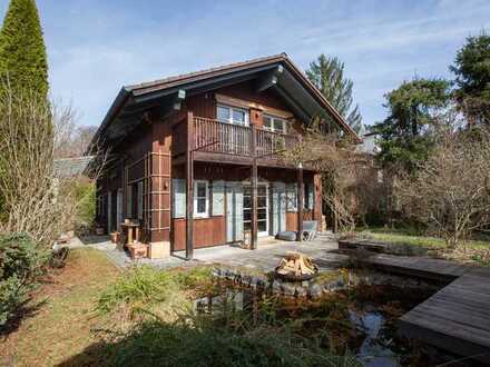 Iffeldorf! Einfamilienhaus in ökologischer Holzbauweise am Naturschutzgebiet der Osterseen