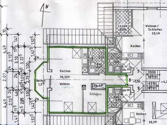 Freundliche 1,5-Zimmer-DG-Wohnung mit EBK in Trebur