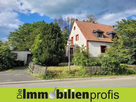 1245 - 5 km von Hof: Älteres Einfamilienhaus mit Garten