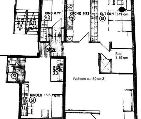 Helle 3,5-Zimmer-Erdgeschosswohnung mit 2 Loggien nähe Tiergarten