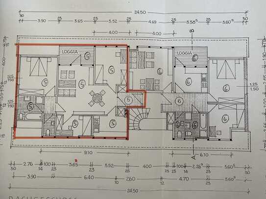 Freundliche und gepflegte 3-Zimmer-Dachgeschosswohnung mit Balkon und Einbauküche in Werl