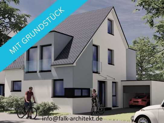 Inkl. Grundstück + Keller, KfW 40, freistehendes Einfamilienhaus zum Festpreis! PV-Anlage,Wärmepumpe