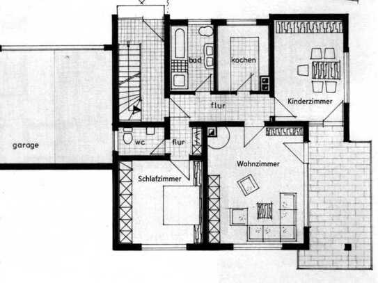 3 bei Bedarf 4-Zimmer-Erdgeschosswohnung mit Balkon, Garage, EBK, Garten in Sindelfingen