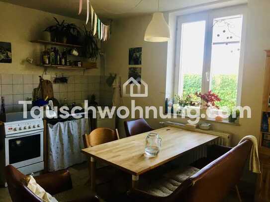 Tauschwohnung: Wunderschöne 3-Zimmer Altbau gegen 4 Zimmer mit Grün