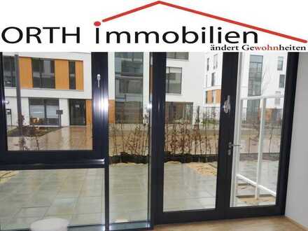Top ausgestattete 2 Zimmer Neubau Wohnung inkl. EBK u. Gartenterrasse Wohnung für Einzelpersponen.