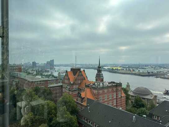 Office Sharing im Astra Turm: Panorama-Blick auf Elbe und Elbphi