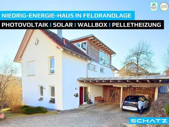 ♻️Niedrig-Energie-Haus in idyllischer Feldrandlage🌲Photovoltaik, Solar, Wallbox, Holzpellet uvm.