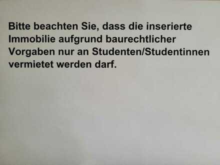 Studentenwohnheim: Äußerst gepflegte, moderne 1 ZKB mit Terrasse