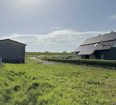 Einzel-/ Doppelhaus-Grundstück in Feldrandlage und Nahe der Elbe von Ochsenwerder