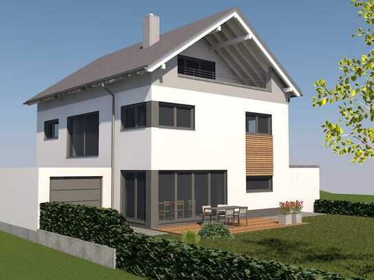 Architekten Einfamilienhaus mit Dachterrasse in Leverkusen