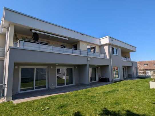 Barrierefreie 3,5-Zimmer-Neubauwohnung mit Gartenterrasse in Bergatreute in ruhiger Lage
KfW 55