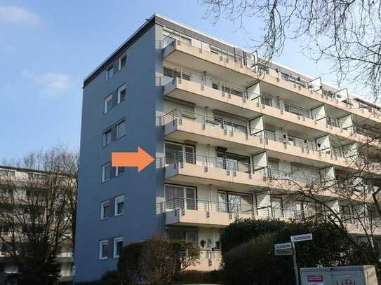 + Kaarst + 4-Zimmerwohnung + ca. 79 m² Wohnfläche + 2. OG + Aufzug + Balkon + inkl. Stellplatz +