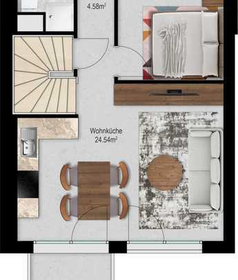 Neubau! 5-Zimmer-Maisonette-Wohnung mit Balkon in Bodnegg