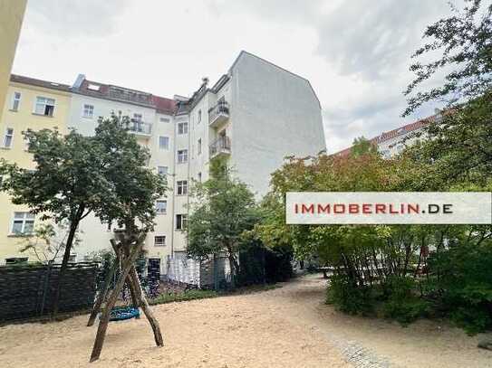 IMMOBERLIN.DE - Top-Mikro-+ Makrolage! Große Altbauwohnung mit Sonnenbalkons + Lift