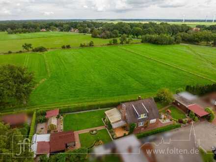 Sackgassenlage und rückwärtig unverbaut: Kurzfristig bezugsfreies Einfamilienhaus Nähe Leer
