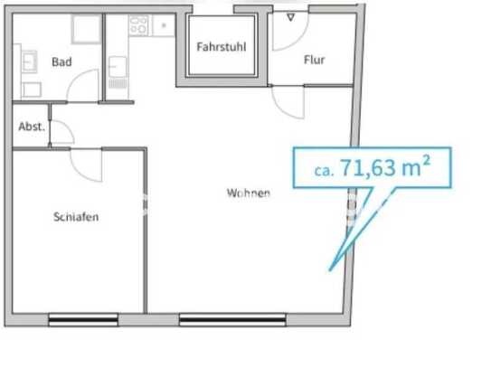 Tauschwohnung: Schöne Neubauwohnung 2 ZBK gegen Altbau 3-4 ZKB