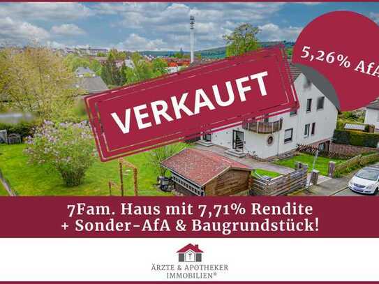 Top-Kapitalanlage sucht neuen Eigentümer:
Mit 7 Wohneinheiten + Baugrundstück!