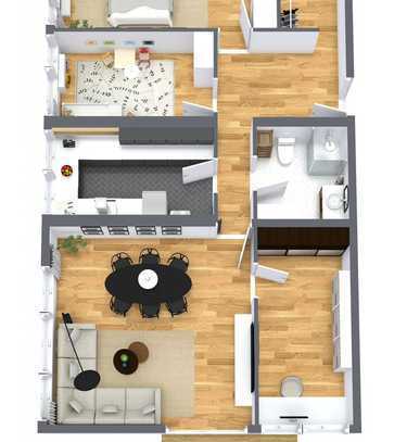 Wohnung in Kirchrode 4 Zimmer 90qm + Balkon, Stellplatz und Keller OHNE Makler