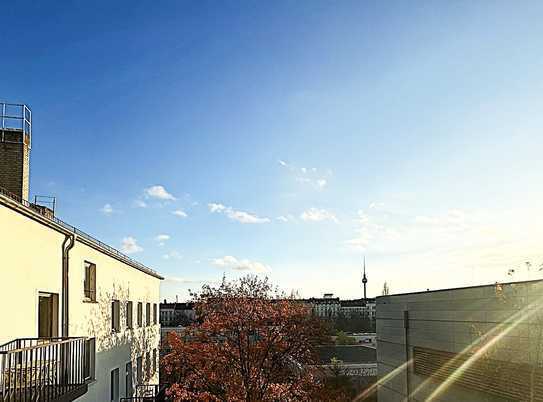 Bezugsfrei: 3-Zi-Wohnung mit Balkon und Weitblick an der Kulturbrauerei