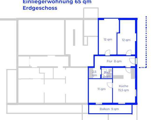 Ruhige 3-Raum-EG-Wohnung in Bad Kohlgrub