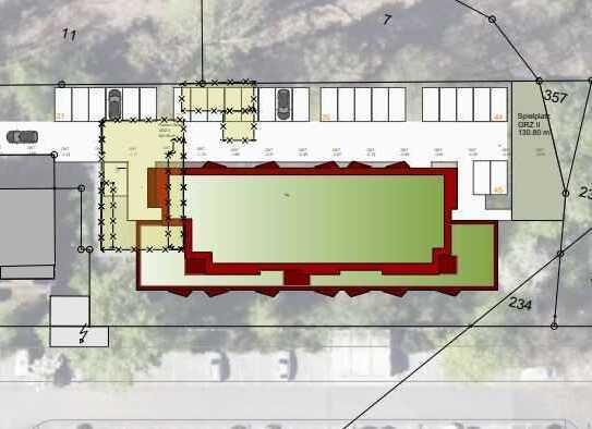 Projektiertes Grundstück mit ca. 2.222 qm WF als Apartmentanlage / Boardinghouse, Mieter vorhanden!