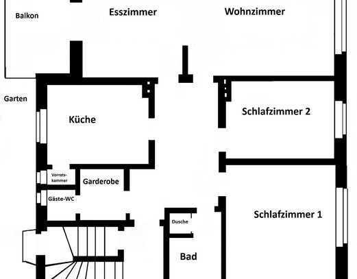 Gepflegte 3,5-Zimmer-Wohnung mit Balkon in 33790 Halle, Krankenhaus