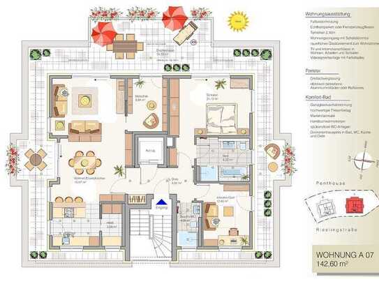 EXKLUSIVES PENTHOUSE MIT GROSSER DACHTERRASSE