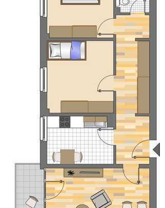 3-Zimmer-Wohnung in Neuss Erfttal