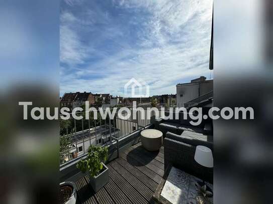 Tauschwohnung: Sehr schöne 2 Zimmer Wohnung mit Dachterrasse