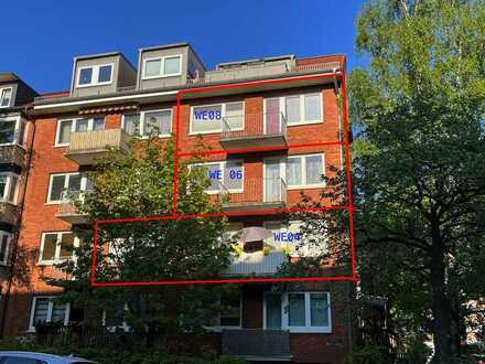 IMMOBILIENPAKET==3 X ETW== 3 und 4 ZIMMERWOHNUNGEN==BARMBEK- SÜD==190 QM==OPTIMALE GRUNDRISSE