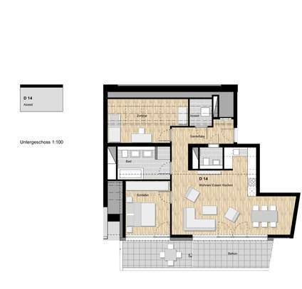 3-Zimmer Neubauwohnung mit Balkon