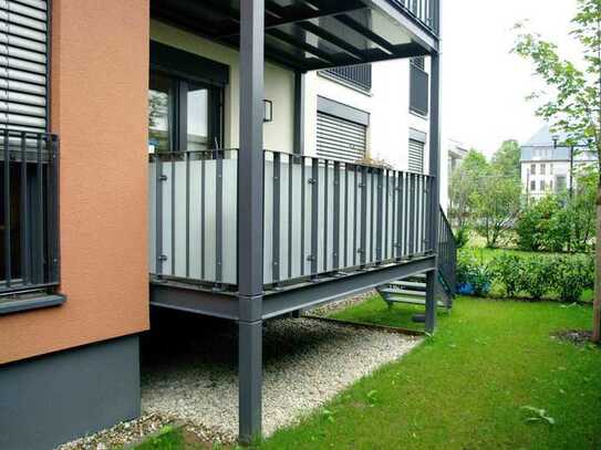 Yorckhof: Exklusive 2-Zimmer-EG-Wohnung mit Balkon und eigenem Garten