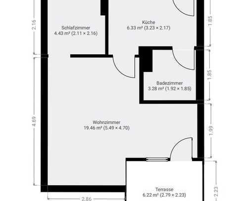 Wohnung mit Terrasse und viel Potenzial