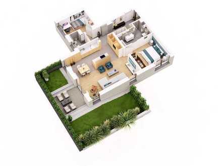 Charmantes 3-Zimmer-Apartment mit Terrasse und Doppelgarten im Herzen der Stadt